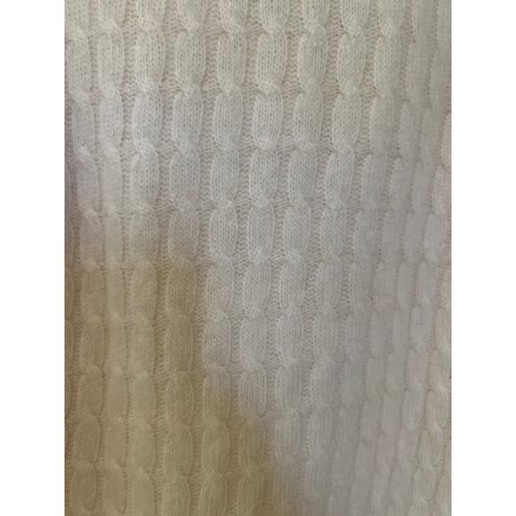 Vintage Cream Cable Knit Long Tunic Sweater Womens Size Large Wainscott Wool EUC - Picture 3 of 6